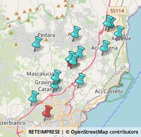 Mappa Via Buscema, 95037 San Giovanni La Punta CT, Italia (4.06357)