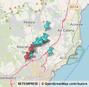 Mappa Via Buscema, 95037 San Giovanni La Punta CT, Italia (2.39727)