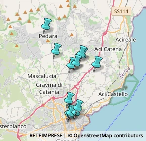 Mappa Via Buscema, 95037 San Giovanni La Punta CT, Italia (3.72769)