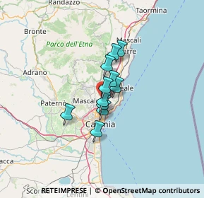 Mappa Via Buscema, 95037 San Giovanni La Punta CT, Italia (8.11091)