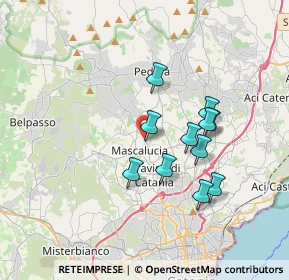 Mappa Via Bruxelles, 95030 Mascalucia CT, Italia (3.35727)