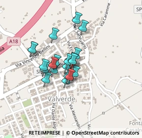 Mappa Piazza del Santuario, 95028 Valverde CT, Italia (0.1665)