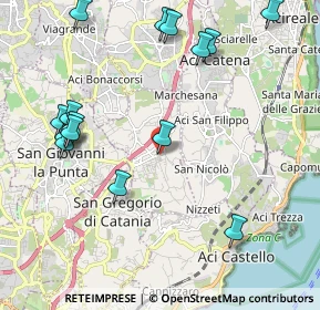 Mappa Piazza del Santuario, 95028 Valverde CT, Italia (2.74625)