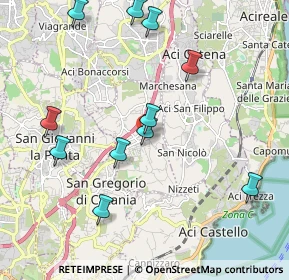 Mappa Piazza del Santuario, 95028 Valverde CT, Italia (2.43545)