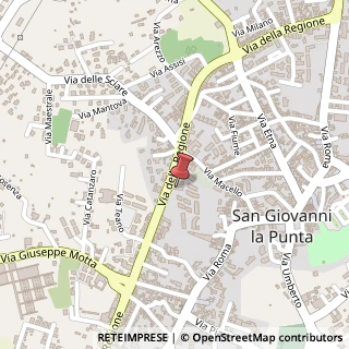 Mappa Via della Regione, 188, 95037 San Giovanni la Punta, Catania (Sicilia)