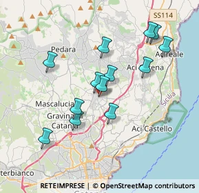 Mappa Piazza Manganelli, 95037 San Giovanni La Punta CT, Italia (3.81385)