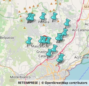 Mappa Via Ragusa, 95030 Tremestieri etneo CT, Italia (3.49765)