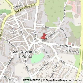 Mappa Via Santa Croce, 24, 95037 San Giovanni la Punta, Catania (Sicilia)