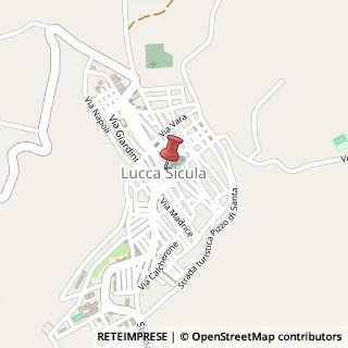 Mappa Corso Vittorio Emanuele, 113, 92010 Lucca Sicula, Agrigento (Sicilia)