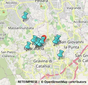 Mappa Via Messina, 95030 Tremestieri Etneo CT, Italia (1.34091)