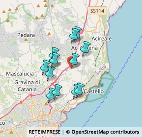 Mappa 95028 Valverde CT, Italia (3.06308)