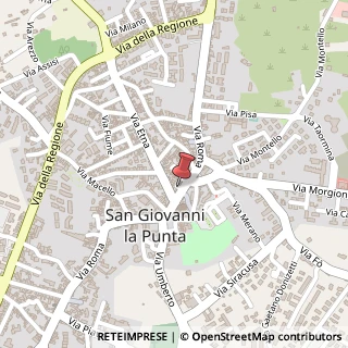Mappa Via Roma,  295, 95037 San Giovanni la Punta, Catania (Sicilia)