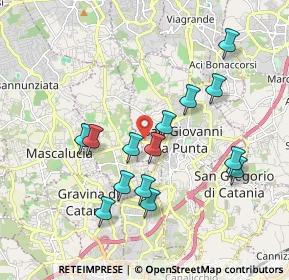 Mappa Via Lecce, 95037 San Giovanni La Punta CT, Italia (2.02071)