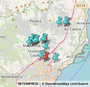 Mappa Via Lecce, 95037 San Giovanni La Punta CT, Italia (2.86588)