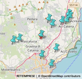 Mappa Via Lecce, 95037 San Giovanni La Punta CT, Italia (4.92917)