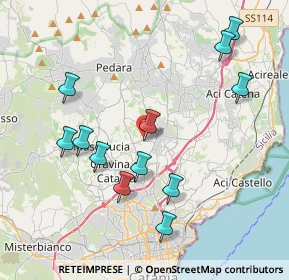 Mappa Via Lecce, 95037 San Giovanni La Punta CT, Italia (4.645)