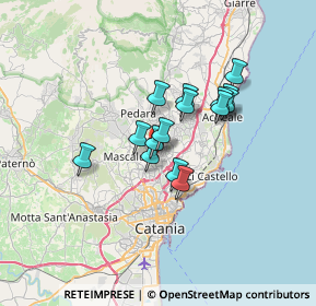 Mappa Via Cosenza, 95037 San Giovanni La Punta CT, Italia (5.30733)