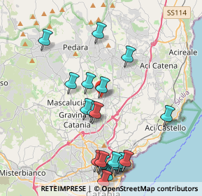 Mappa Via Cosenza, 95037 San Giovanni La Punta CT, Italia (5.0845)