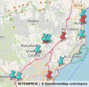 Mappa Via Cosenza, 95037 San Giovanni La Punta CT, Italia (5.65091)