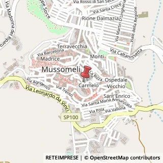 Mappa Via Francesco Frangiamore, 99, 93014 Mussomeli, Caltanissetta (Sicilia)