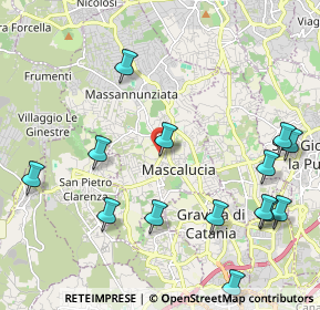 Mappa Via Regione Siciliana, 95030 Mascalucia CT, Italia (2.865)