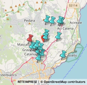 Mappa Via Roma, 95037 Sant'Agata Li Battiati CT, Italia (3.0375)