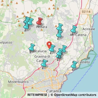 Mappa Via Giuseppe Giusti, 95030 Tremestieri etneo CT, Italia (4.306)