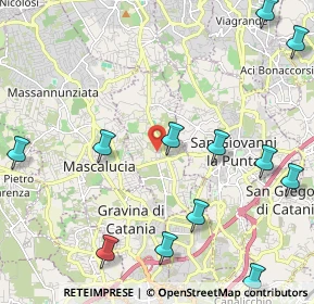 Mappa Via V. E. Orlando, 95030 Tremestieri Etneo CT, Italia (3.12583)