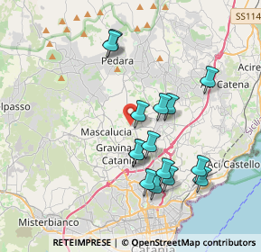 Mappa Via V. E. Orlando, 95030 Tremestieri Etneo CT, Italia (3.968)