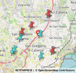 Mappa Via Belfiore, 95037 San Giovanni La Punta CT, Italia (2.34455)