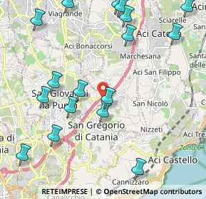 Mappa Via Belfiore, 95037 San Giovanni La Punta CT, Italia (2.93353)