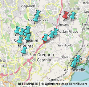 Mappa Via Belfiore, 95037 San Giovanni La Punta CT, Italia (2.31105)