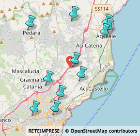 Mappa Via Belfiore, 95037 San Giovanni La Punta CT, Italia (5.04)