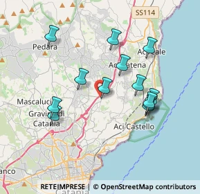 Mappa Via Belfiore, 95037 San Giovanni La Punta CT, Italia (3.88923)