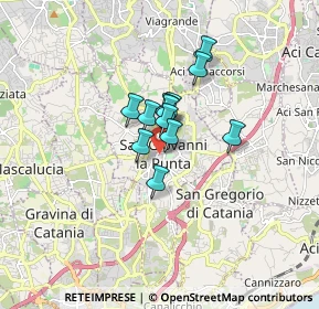 Mappa Via Roma, 95037 San Giovanni La Punta CT, Italia (1.08333)