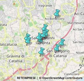 Mappa Via Roma, 95037 San Giovanni La Punta CT, Italia (1.26818)