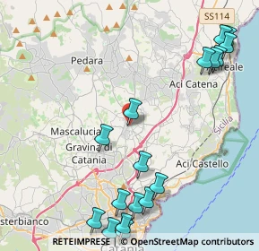 Mappa Via Roma, 95037 San Giovanni La Punta CT, Italia (6.18765)