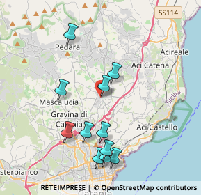 Mappa Via Roma, 95037 San Giovanni La Punta CT, Italia (4.39364)