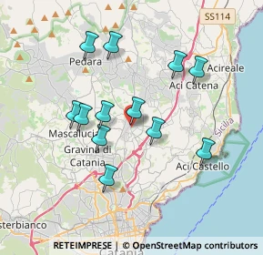 Mappa Piazza Lucia Mangano, 95037 San Giovanni La Punta CT, Italia (3.655)