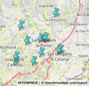 Mappa Piazza Lucia Mangano, 95037 San Giovanni La Punta CT, Italia (2.06091)