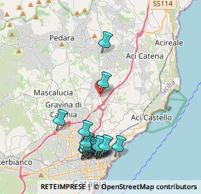 Mappa Via Fiuggi, 95037 San Giovanni la punta CT, Italia (4.98556)