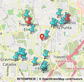 Mappa Via del Mandorlo, 95030 Tremestieri Etneo CT, Italia (1.276)