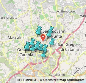Mappa Via del Mandorlo, 95030 Tremestieri Etneo CT, Italia (1.35067)