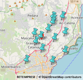 Mappa Via del Mandorlo, 95030 Tremestieri Etneo CT, Italia (3.70357)