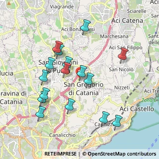Mappa Viale Europa, 95027 San Gregorio di Catania CT, Italia (2.18563)