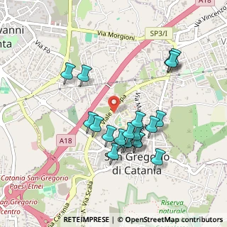 Mappa Viale Europa, 95027 San Gregorio di Catania CT, Italia (0.495)