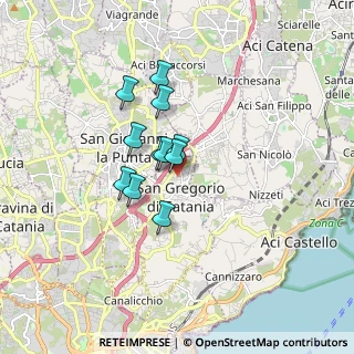 Mappa Via N. Martoglio, 95027 San Gregorio di Catania CT, Italia (1.30182)
