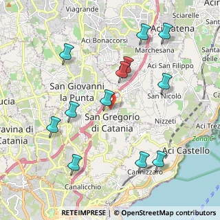 Mappa Via N. Martoglio, 95027 San Gregorio di Catania CT, Italia (2.47917)