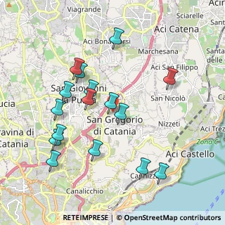 Mappa Via N. Martoglio, 95027 San Gregorio di Catania CT, Italia (2.255)