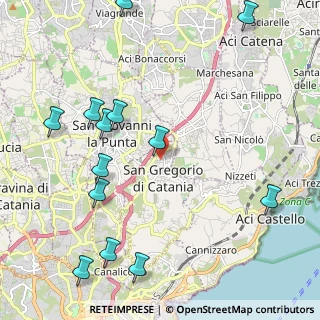 Mappa Via N. Martoglio, 95027 San Gregorio di Catania CT, Italia (3.00385)